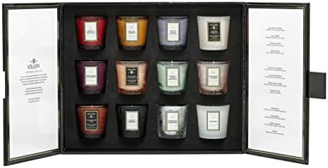 Voluspa Japonica Archive, Votive Candle Gift Set, 1.25 Ounce, 10 Hour Each Burn Time, Coconut Wax for Clean Burning, Handcrafted in the USA