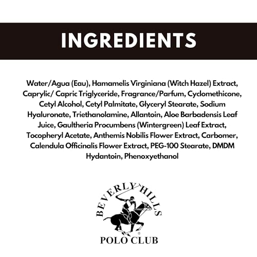 BHPC Blue by Beverly Hills Polo Club After Shave Balm for Men - Soothing Post-Shave Care with Distinctive "Blue" Scent - 5 Fl Oz