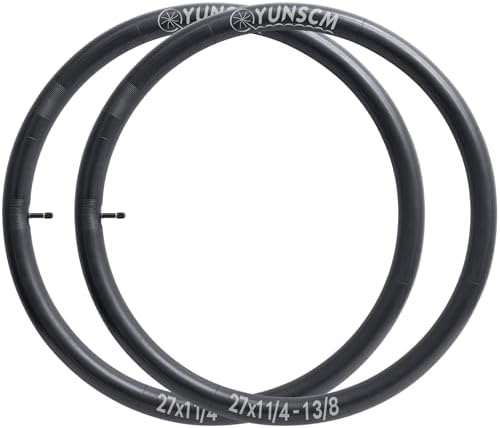 2-Pcs 27" Bike Tubes 27x1 1/4-1 3/8 AV32MM Schrader Valve (32/37-630) 27" Bicycle Tubes Compatible with 27x1 ¼ 27 x 1.25 27 x 1-1/4 27x1-1 3/8 Bike
