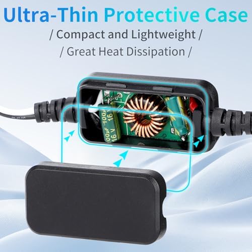 DROK 12V to 6V Step Down Converter, DC 11-32V to 6V 3A Buck Converter, 24V 12V DC Power Supply Voltage Regulator for Vehicle Car Truck RV Solar Panels