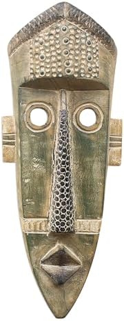 NOVICA Decorative Wood Mask, Gray (274655)