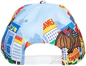 Bioworld Godzilla Cityscape Monsters Cartoon All Over Print Snapback Hat for Men