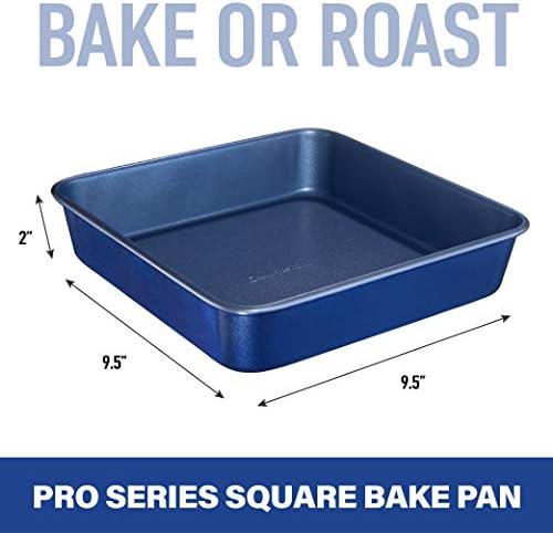 Granitestone Blue Nonstick 9.7in x 5.75in x 2.8in Loaf Pan, Oven Safe up to 500F, Dishwasher Safe