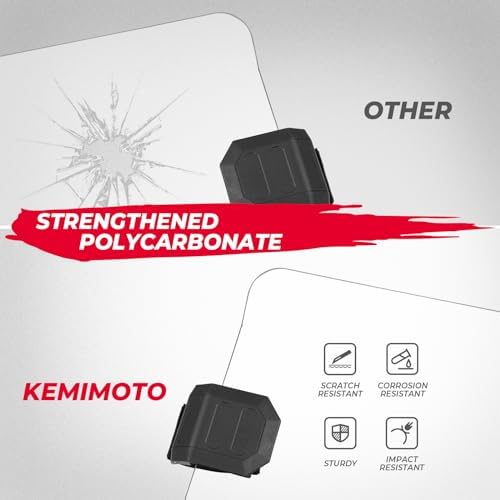 KEMIMOTO X3 Half Windshield Compatible with Can-Am Maverick X3 & Max | Clear Standard Hard Polycarbonate Front Window Clear Rubber Strip Edge