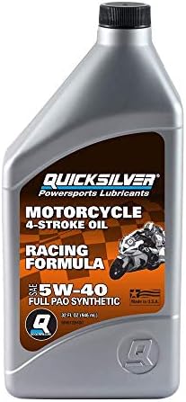 Quicksilver 20W-50 Full Synthetic Motorcycle Oil, 1 Quart