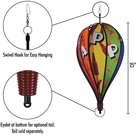 In the Breeze 0990 USA Flag 10-Panel Hot Air Balloon Wind Spinner