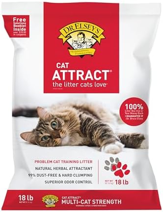 Dr. Elsey's Cat Attract Clumping Clay Cat Litter 40 lb. Bag
