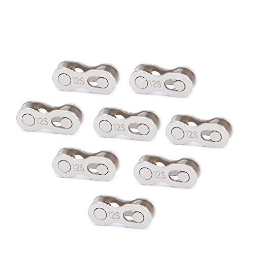 8 Pairs Reusable Bicycle Missing Link for 6, 7, 8, 9, 10,11,12 Speed Chain (11 Speed)