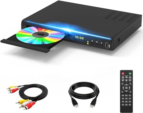 Blu Ray DVD Player, 1080P Home Theater Disc System, Play All DVDs and Region A 1 Blu-Rays