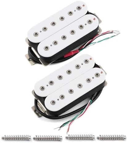 FLEOR Bridge Pickup Ceramic Double Coil Humbucker Pickups for Electric Guitar Pickup-Black