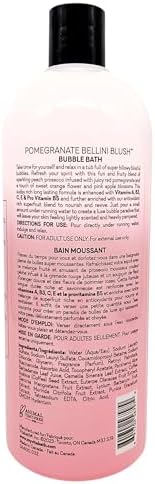 Vitabath Pomegranate Bellini Blush Bubble Bath Rich Foaming Bubbly Soak & Relaxing Aromatherapy Moisturizing & Nourishing Indulgent Suds for Women &