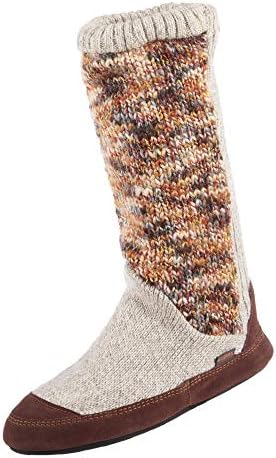 Acorn Slouch Boots Slippers for Women - Comfy, Memory Foam, Non-Slip, Durable, Mid-Calf House Slipper with Indoor/Outdoor Sole