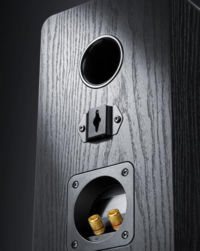 Saiyin 3-Way Passive Bookshelf Speakers 5.25inch Woofer | 50W*2 Power, 48Hz Deep Bass, 4Ω, HiFi Audio For Home Theater/Turntable/Stereo Receiver