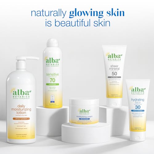 Alba Botanica Sheer Mineral Sunscreen Spray, SPF 30, Fragrance-Free Broad Spectrum, Water Resistant and Biodegradable, 5 fl. Oz. Bottle