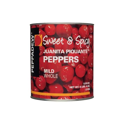 Peppadew Whole Sweet Piquante Peppers - 105 oz Each, Pack of 2 - Crisp, Spicy & Sweet, All Natural, Non-GMO, Gluten-Free, Vegan