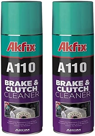 Akfix A110 Brake Parts Cleaner - Non-Chlorinated Strong Dust and Rust Remover, Brake Cleaner Spray Can, Super Clean Metal Degreaser