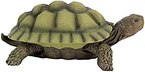 Design Toscano QM1887611 Gilbert the Box Turtle Garden Decor Animal Statue, 9 Inch, Full Color