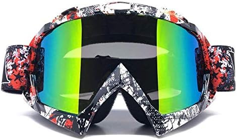 Dirt Bike Goggles, ATV Motorcycle UTV MX OTG Accessories Goggle Glasses & Anti Fog Ski Goggles, Racing Skiing Dirtbike