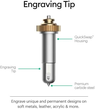 Cricut Engraving Tip + QuickSwap Housing, Silver