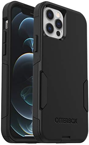 OtterBox iPhone 12 & iPhone 12 Pro Commuter Series Case - Black, Slim & Tough, Pocket-Friendly, with Port Protection
