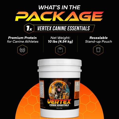 Vertex Canine Essentials High-Performance Dog Supplement -Active Dogs 10lbs