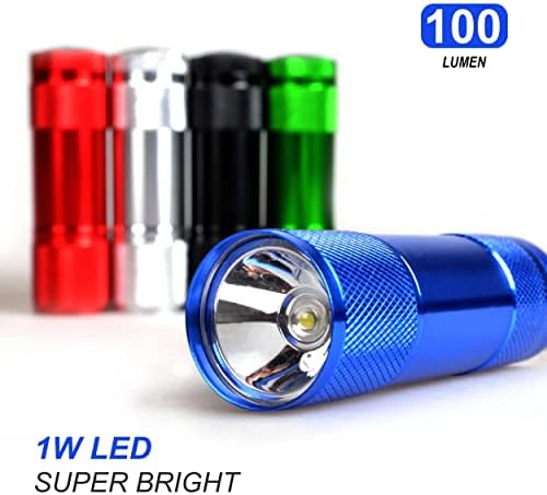FASTPRO 20-Pack Aluminum LED Flashlights Set with AAA Batteries (1W)