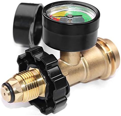Propane Tank Adapter POL to QCC1 Converts Old Tank Valve to New Connection | Universal Fit 100 lb POL to QCC1 Type 1 Propane Adapter with Wrench and Hand Wheel for Old Tank Valve to New Hose Connection