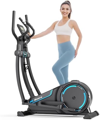 THERUN Elliptical Exercise Machine, Hyper-Quiet Magnetic Elliptical Machine for Home