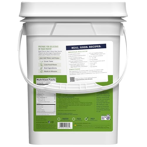 Augason Farms Vegetable Medley Blend Can | 131 Servings, Dehydrated Mixed Veggies, Gluten Free Emergency Food Supply with Long Shelf Life for Survival
