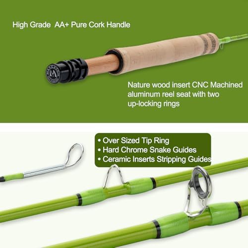 Maxcatch Ultralite-X Fly Fishing Rod for Small Streamers, Super Light Weight, Trout Fishing, 1/2/3wt, Small River