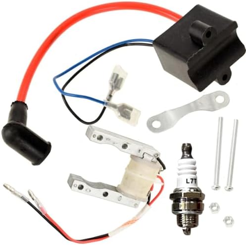 HIAORS 80cc Motorized Bike CDI Ignition Coil Magneto Coil Spark Plug Kit for 50cc 49cc 2 Stroke Engine PK80 BT80 YD100 Bicycle Motor Motorcycle High