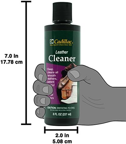 Cadillac Leather Cleaner, Shoes, Boots, Handbags, Auto | Removes dirt, grime and salt from finished leathers. For furniture and upholstery.