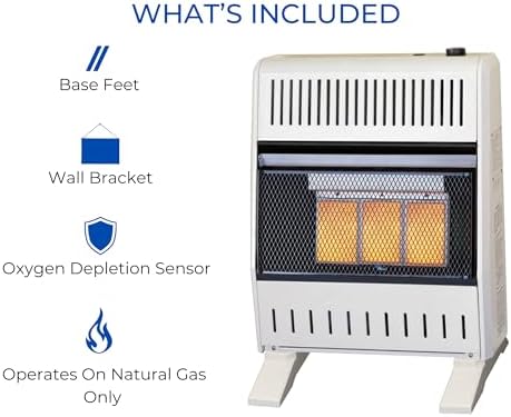 ProCom Heating Liquid Propane Ventless Infrared Plaque Heater With Base Feet - 10,000 BTU, Manual Control - Model# ML100HPA-B