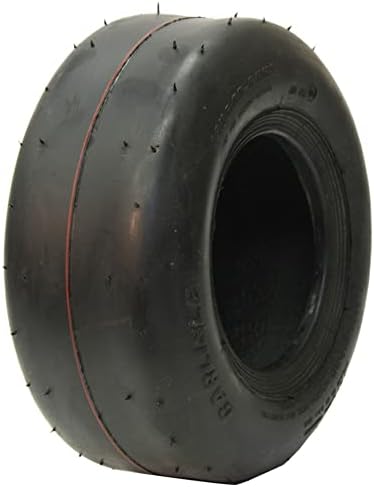 Carlisle Smooth Lawn & Garden Tire - 20X10-10 | Lawn Mower & Garden Tractor All Season Traction 73A3 Rated 2 Ply Bias Construction Black Sidewall Tire