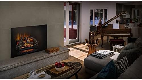 Napoleon Woodland 27 - NEFI27H - Electric Log Set, Electric Fireplace, 27-in, Hand Painted Realistic Logs, High Intensity LED Lights, Realistic Fire, Glowing Logs, Fireplace Insert, Remote Included