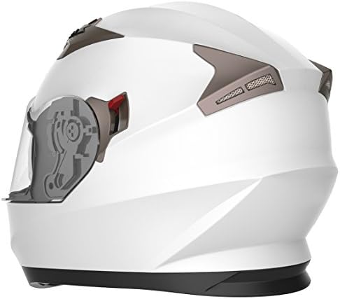 Motorcycle Full Face Helmet DOT Approved - YEMA Helmet YM-829 Motorbike Moped Street Bike Racing Casco Moto Helmet with Sun Visor for Adult,Youth Men and Women