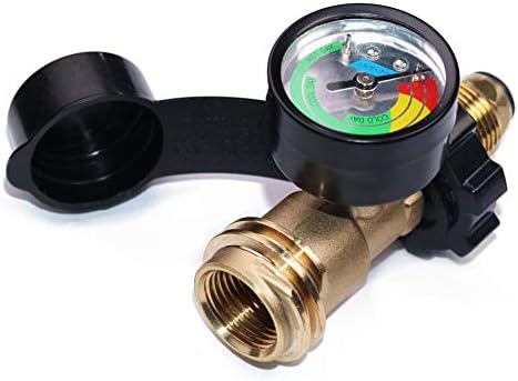 Propane Tank Adapter POL to QCC1 Converts Old Tank Valve to New Connection | Universal Fit 100 lb POL to QCC1 Type 1 Propane Adapter with Wrench and Hand Wheel for Old Tank Valve to New Hose Connection