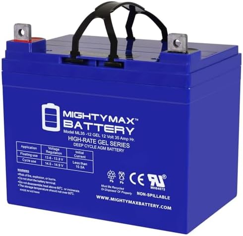 Mighty Max Battery ML55-12 GEL -12 Volt 55 AH, GEL Type, Internal Thread (INT) Terminal, Rechargeable SLA AGM Battery