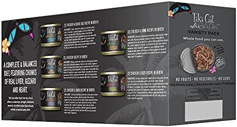 Tiki Cat After Dark Wet Cat Food, Variety Pack, 2.8 oz. Cans (12 Count)