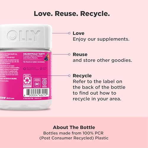 Olly Gummy Active Immunity+Elderberry, 45 Gummies (1 Pack), Berry Flavor
