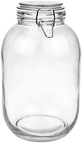 1 Gallon Glass Jar with Airtight Lid, Large Mason Jar, Pickle Jars, 128 OZ