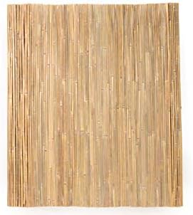 Mininfa Natural Bamboo Slat Screening, Eco-Friendly Privacy Slat Fence