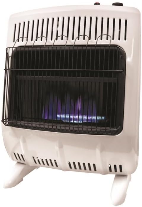 Mr. Heater 4031792 700 Sq. ft. 20000 BTU Comfort Collection Natural Gas & Propane Wall Heater White