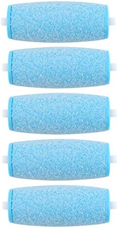 5 Pack Blue Extra Coarse Replacement Refill Roller Compatible with Amope Pedi Refills Electronic Foot File