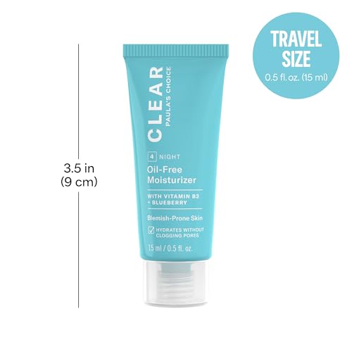 Paula's Choice CLEAR Oil-Free Lightweight Face Moisturizer | Hyaluronic Acid for Acne-Prone Skin with Pore-Minimizing Niacinamide & Soothing Antioxidants, Calms Redness