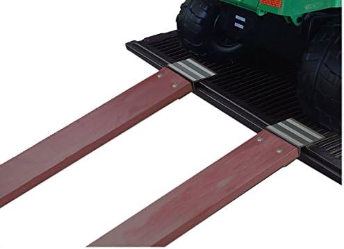 MaxxHaul Aluminum Ramp Top Kit 2 Pack Turns 2x8 Boards into Utility Loading Ramps 1400 lb Capacity with Non‑Skid Surface and Tailgate Protective Pads (80439)