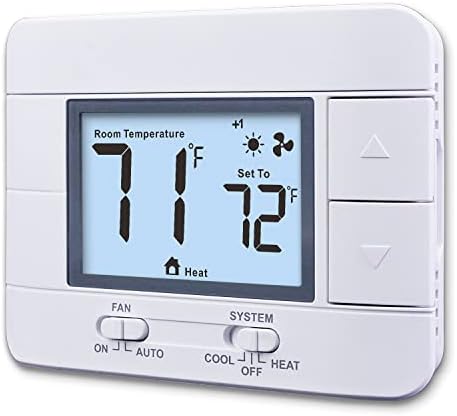 Aowel 2 Heat/ 2 Cool Non-Programmable Thermostat for Conventional System