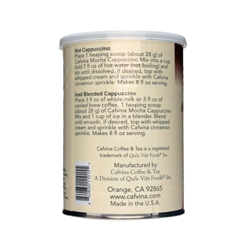 Instant Mocha Cappuccino Blend by Cafvina Coffee & Tea