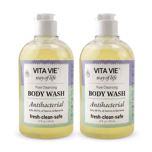 Lemon Body Wash, Antibacterial Soap With Tea Tree Oil, 12 Fl Oz