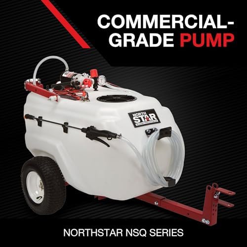 NorthStar 31-Gallon Tow-Behind Boom/Spot Sprayer, 2.2 GPM, 12V, 70 PSI | NSQ on-demand pump, Spring-loaded breakaway boom, Wide-area coverage